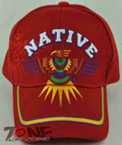 NEW! NATIVE THUNDER BIRD CAP HAT RED