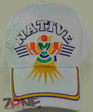 NEW! NATIVE THUNDER BIRD CAP HAT WHITE