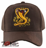 NEW! BIG COBRA SHADOW BALL CAP HAT BROWN