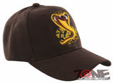 NEW! BIG COBRA SHADOW BALL CAP HAT BROWN