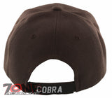 NEW! BIG COBRA SHADOW BALL CAP HAT BROWN