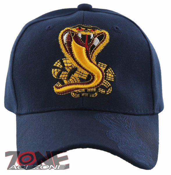NEW! BIG COBRA SHADOW BALL CAP HAT NAVY