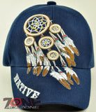 NATIVE PRIDE INDIAN FEATHER DREAM CATCHER CAP HAT N1 NAVY