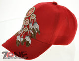NATIVE PRIDE INDIAN FEATHER DREAM CATCHER CAP HAT N1 RED