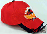 NEW! NATIVE PRIDE EAGLE FEATHER CAP HAT N1 RED
