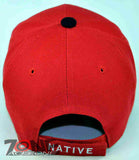 NEW! NATIVE PRIDE EAGLE FEATHER CAP HAT N1 RED