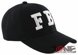 NEW! FBI FEDERAL BUREAU OF INVESTIGATION BASEBALL CAP HAT BLACK