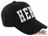 NEW! HERO BASEBALL CAP HAT BLACK