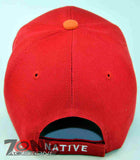 NEW! NATIVE PRIDE EAGLE FEATHER CAP HAT RED
