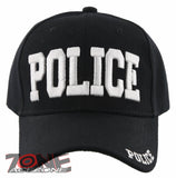 NEW! POLICE PD BIG LETTER CAP HAT BLACK