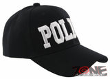 NEW! POLICE PD BIG LETTER CAP HAT BLACK