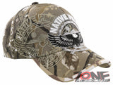 NEW! NATIVE PRIDE EAGLE FEATHER BALL CAP HAT CAMO