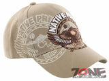 NEW! NATIVE PRIDE EAGLE FEATHER BALL CAP HAT TAN