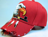 WHOLESALE NEW! NATIVE EAGLE CAP HAT RED