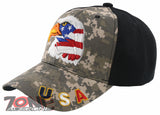 NEW! EAGLE FLAG BIG HEAD USA BALL CAP HAT ACU CAMO