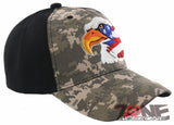 NEW! EAGLE FLAG BIG HEAD USA BALL CAP HAT ACU CAMO