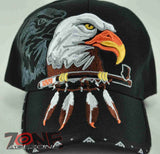 WHOLESALE NEW! NATIVE EAGLE CAP HAT BLACK