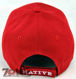 NATIVE PRIDE BEAR DREAM CATCHER FEATHER CAP HAT RED