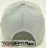 WHOLESALE NEW! NATIVE EAGLE WINGS CAP HAT GRAY