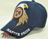 WHOLESALE NEW! NATIVE EAGLE WINGS CAP HAT NAVY