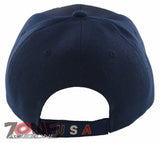 NEW! EAGLE FLAG BIG HEAD USA BALL CAP HAT NAVY