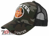 NEW! HUNTING DEER IN SCOPE OUTDOOR SPORTS BACK MESH BALL CAP HAT GREEN CAMO