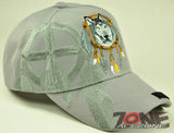 NEW! NATIVE PRIDE WOLF SHADOW N1 CAP HAT GRAY