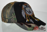 NEW! NATIVE PRIDE WOLF FLAME CAP HAT CAMO BLACK