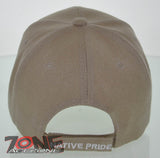NEW! NATIVE PRIDE INDIAN AMERICAN BULL SKULL CAP HAT TAN
