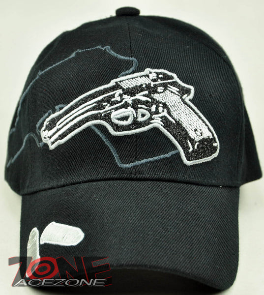 NEW! BIG PISTOL GUN SHADOW N1 CAP HAT BLACK