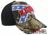NEW! REBEL PRIDE CENTER CROSS FRAG SIDE BALL CAP HAT CAMO