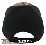 NEW! REBEL PRIDE CENTER CROSS FRAG SIDE BALL CAP HAT CAMO