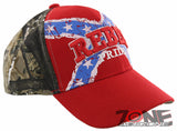 NEW! REBEL PRIDE CENTER CROSS FRAG SIDE BALL CAP HAT RED