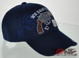 NEW! WE DON'T DIAL 911 PISTOL GUN CAP HAT N1 NAVY