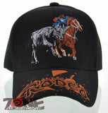NEW! RODEO COWBOY COWGIRL BALL CAP HAT BLACK