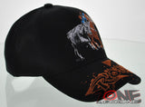 NEW! RODEO COWBOY COWGIRL BALL CAP HAT BLACK