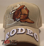 WHOLESALE NEW! RODEO COWBOY COWGIRL CAP HAT TAN