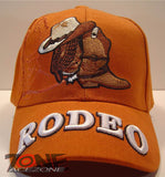 WHOLESALE NEW! RODEO COWBOY COWGIRL CAP HAT ORANGE