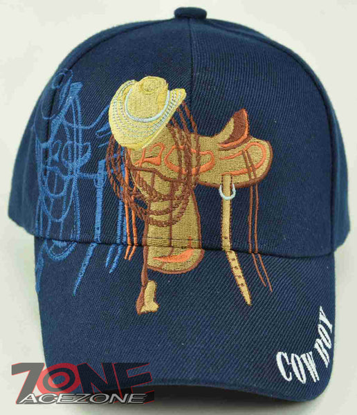 NEW! RODEO COWBOY RODEO N1 CAP HAT NAVY