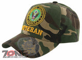 NEW! US ARMY VETERAN ROUND SHADOW BALL CAP HAT CAMO