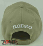 NEW! RODEO COWBOY RODEO BIG HORSE CAP HAT TAN