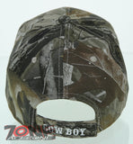 NEW! RODEO US FLAG COWBOY CAP HAT FOREST CAMO