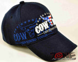 NEW! RODEO US FLAG COWBOY CAP HAT NAVY