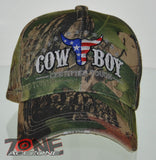 NEW! RODEO US FLAG COWBOY CAP HAT CAMO
