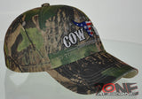 NEW! RODEO US FLAG COWBOY CAP HAT CAMO