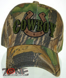 NEW! RODEO COWBOY HORSE HORSESHOE CAP HAT CAMO