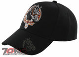 NEW! BLACK HORSE RODEO BELT CAP HAT BLACK