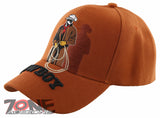 NEW! RODEO BIG COWBOY MEN LASSO CAP HAT ORANGE
