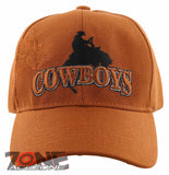 NEW! RODEO COWBOYS SHADOW CAP HAT ORANGE