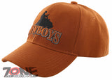 NEW! RODEO COWBOYS SHADOW CAP HAT ORANGE